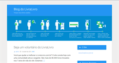 Desktop Screenshot of blog.livralivro.com.br