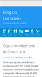Mobile Screenshot of blog.livralivro.com.br